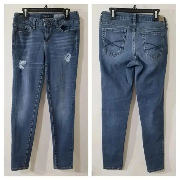 {Aeropostale} Womens Jeggings Distressed Style Jeans - Picture 1 of 12